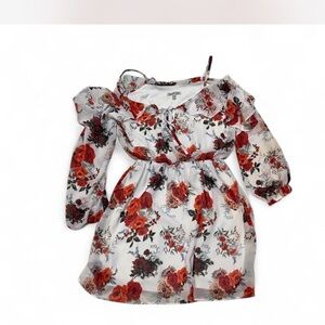 Charlotte Russe Floral Off-Shoulder Dress women Size XS